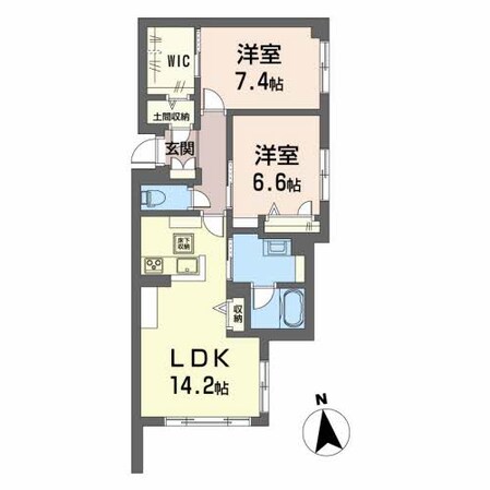 クロムノワールの物件間取画像